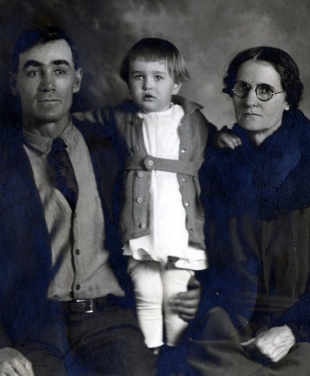 ames Richard West, son James Edward West, Eliza Crittenden West around1905 in Roswell, New Mexico